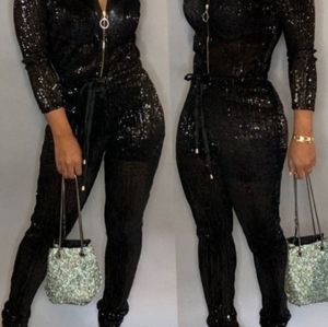 Women's custom zipper one piece Jumpsuit